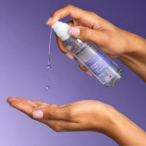 Разглаживающее масло для блеска волос - Goldwell Stylesign Smooth Weightless Shine-Oil 